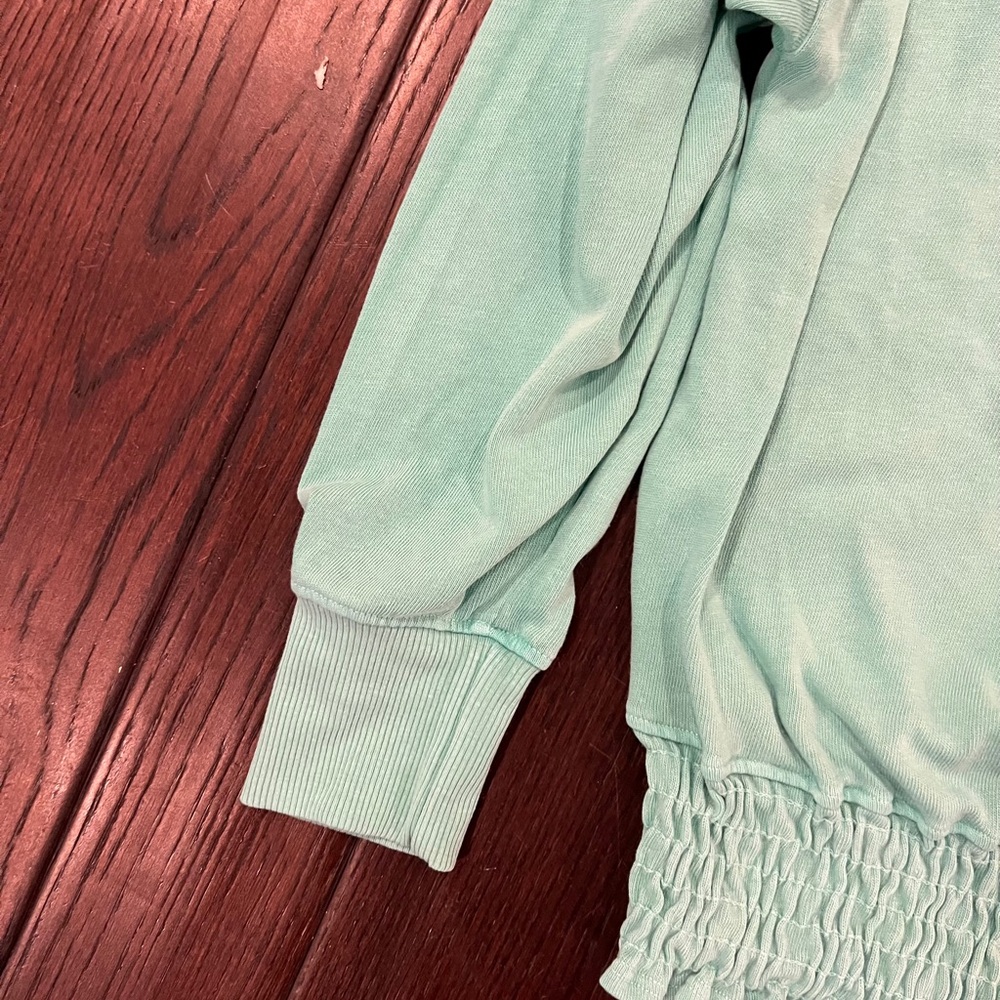Sundry mint green Sweatshirt with Crew Neck and Elastic Waistband - Picture 4 of 5